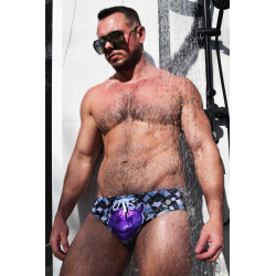 Breedwell Slip de bain Feed Me Swim Noir-Blanc